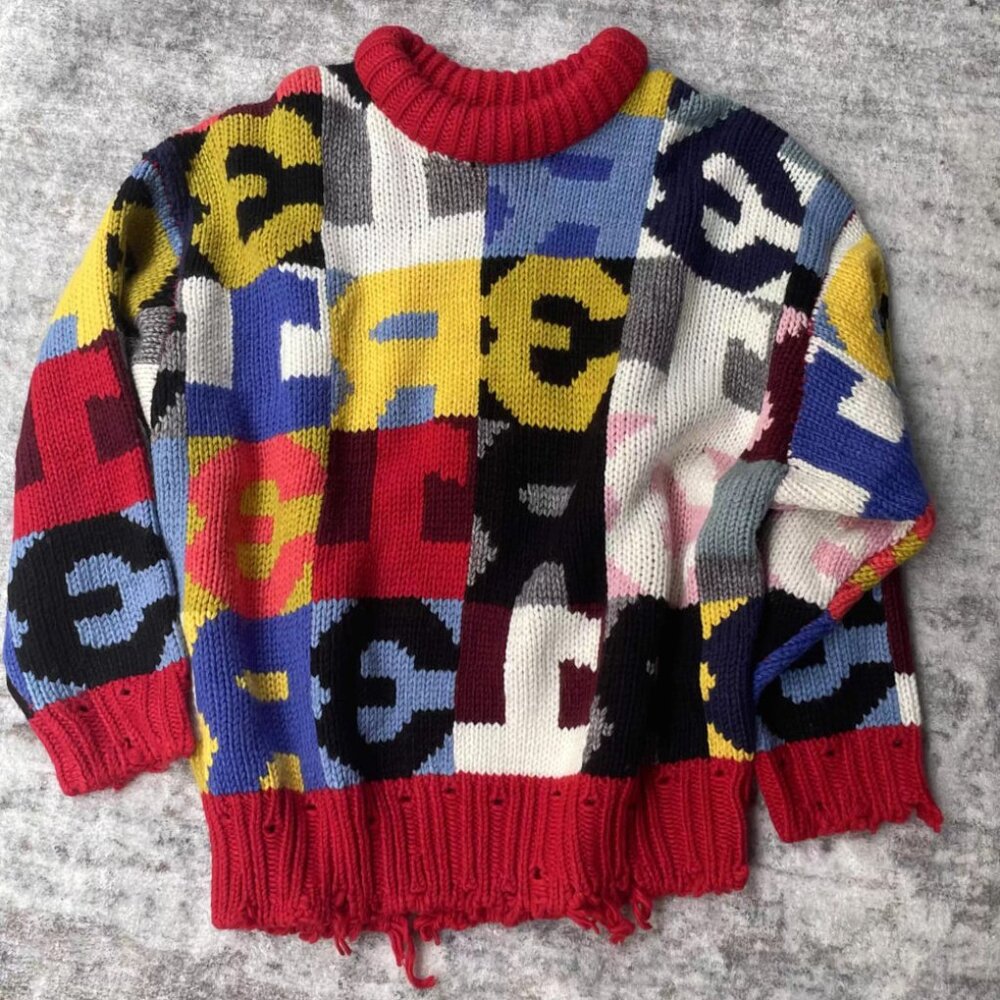 R13 NWOT Oversized Chunky Sweater Multicolor